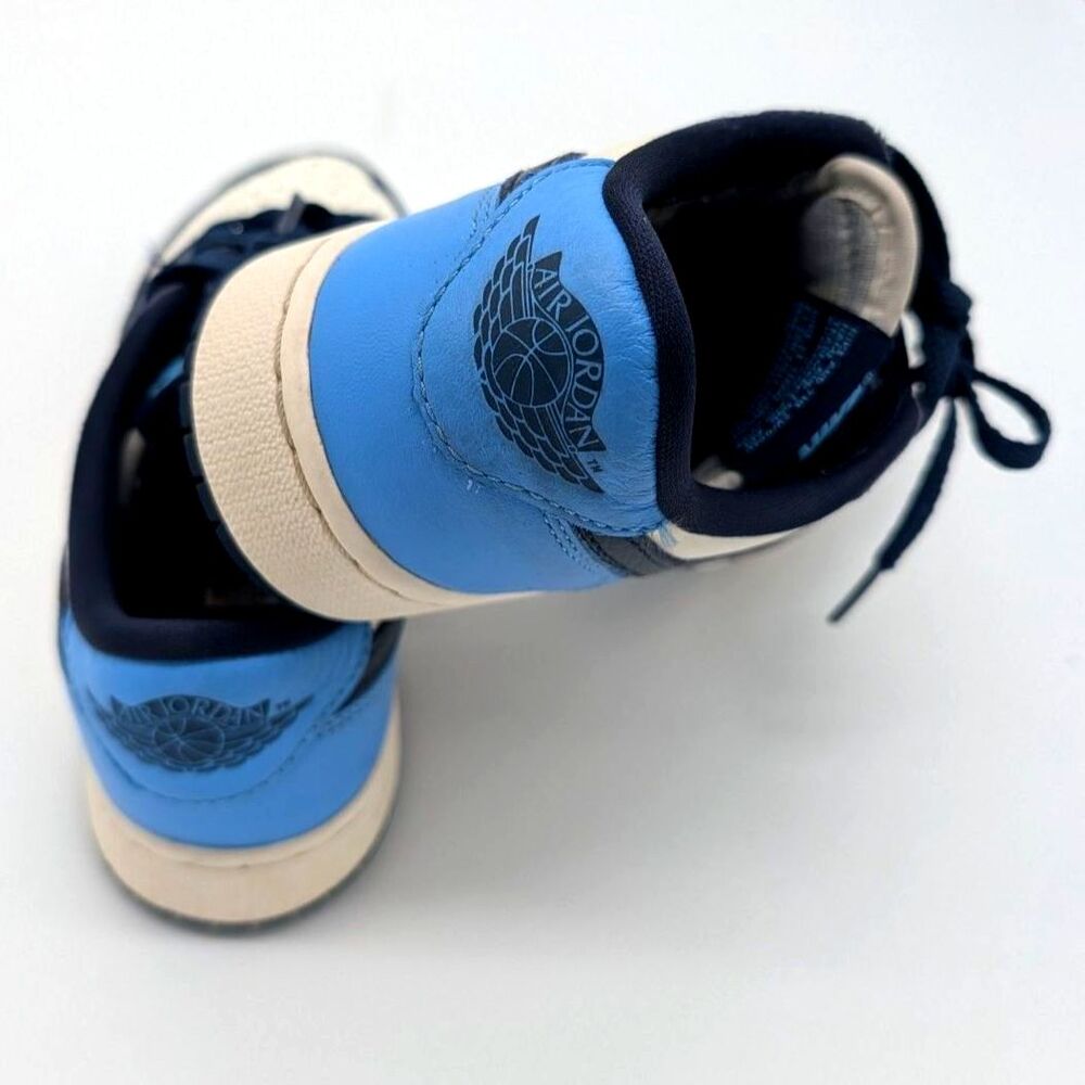 Nike Air Jordan 1 Retro Low OG Obsidian UNC Blue Sneakers Youth 4.5Y - Picture 2 of 8